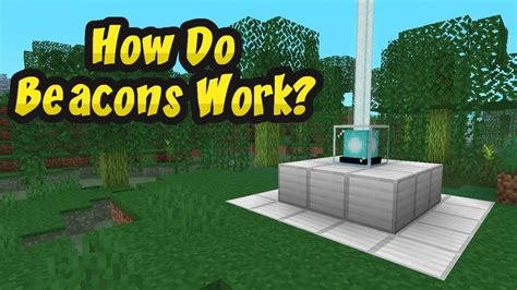 how to work beacons minecraft