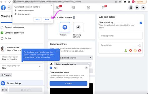 how to work for live links facebook