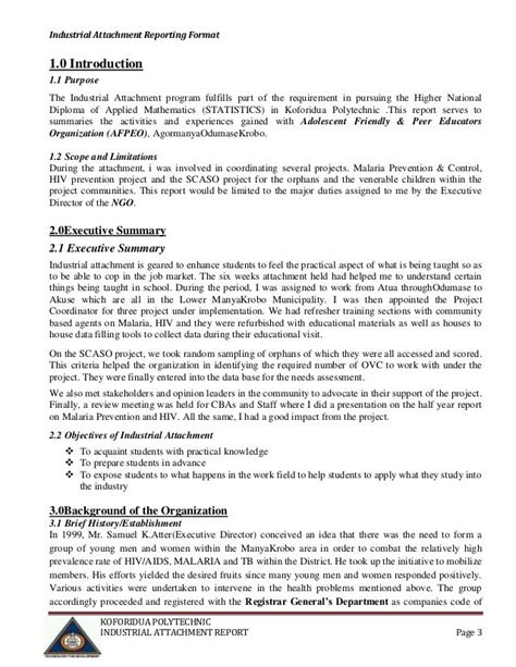 how to write a attachment report