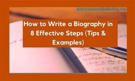 how to write a cool biographies