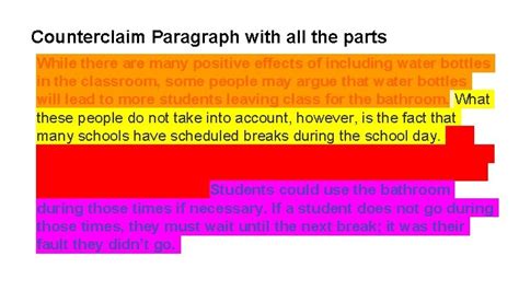 How To Write A Counterclaim Paragraph Sentence Or Counterclaims In Writing - Counterclaims In Writing