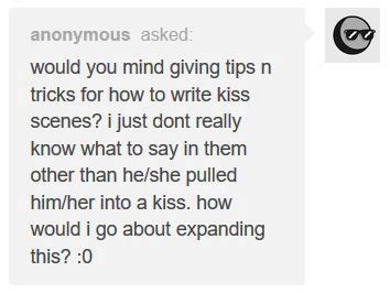 how to write a kissing scene wattpad