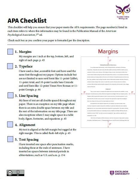 how to write a list in apa