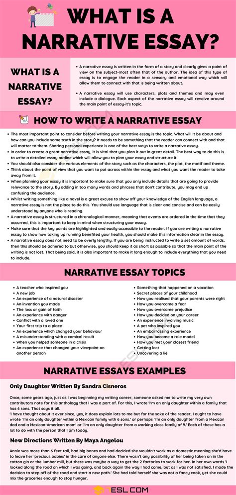 How To Write A Narative Essay Write A Narative Writing - Narative Writing
