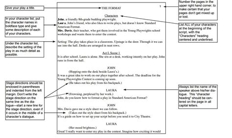 How To Write A Play A Step By Writing A Play Format - Writing A Play Format