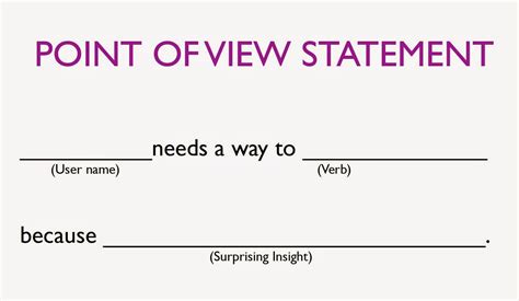 how to write a pov statement