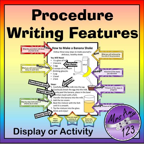 How To Write A Procedure Procedure Writing Activity - Procedure Writing Activity
