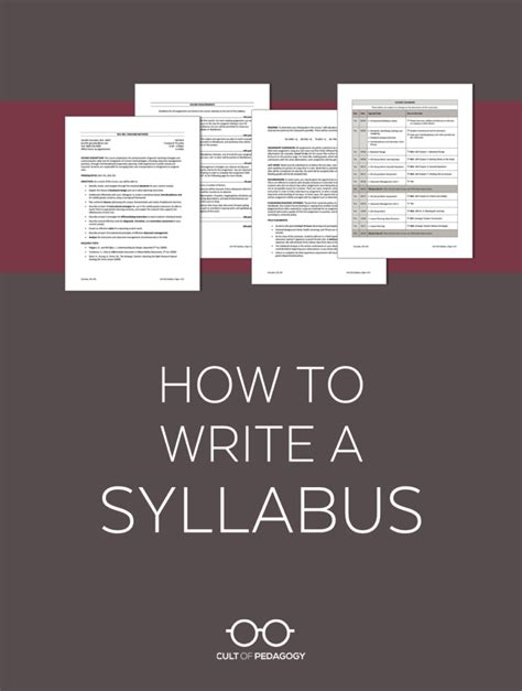 How To Write A Syllabus Cult Of Pedagogy High School Science Syllabus Template - High School Science Syllabus Template
