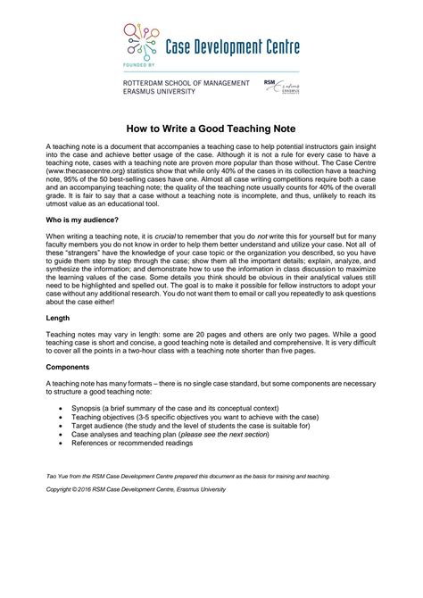 How To Write A Teaching Manual