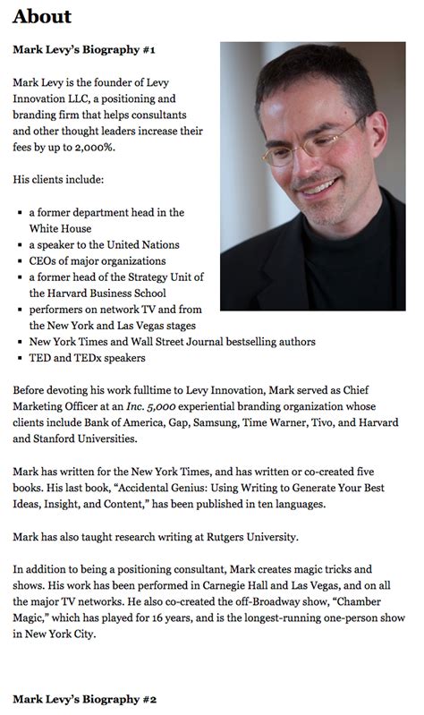how to write a winning biography
