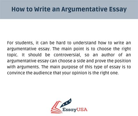 How To Write An Argumentative Essay Examples Amp Opinionated Writing - Opinionated Writing