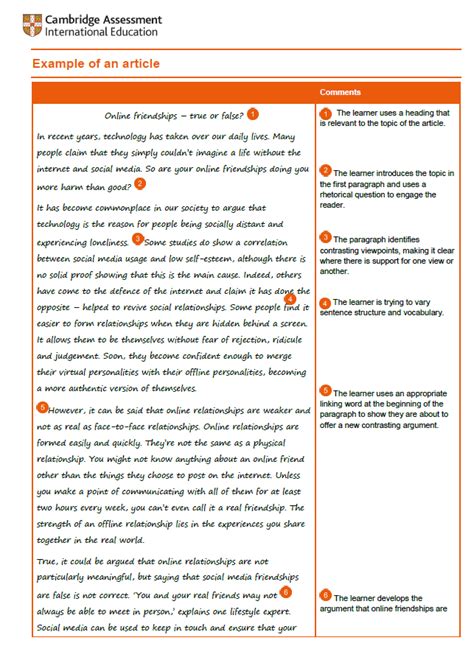 how to write an article report