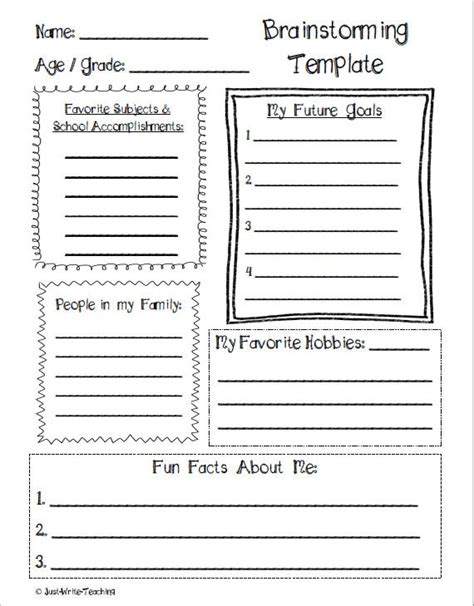 how to write an autobiography third grade