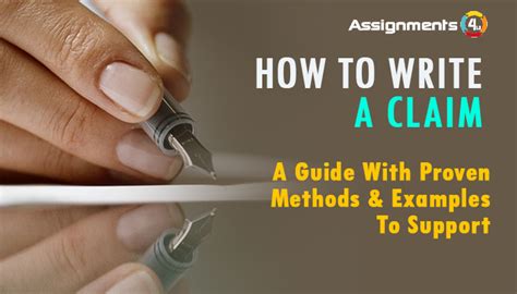 How To Write An Effective Claim With Examples A Claim In Writing - A Claim In Writing