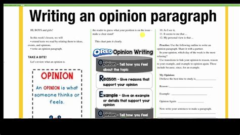 How To Write An Opinion Paragraph Structure Examples Opinion Argument Writing - Opinion Argument Writing