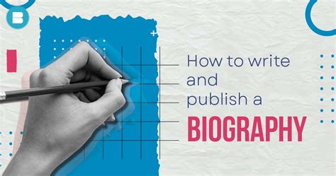 how to write and publish a biography