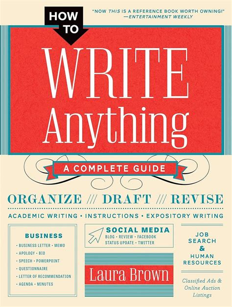 How To Write Anything A Complete Guide Kindle Edition Laura Brown