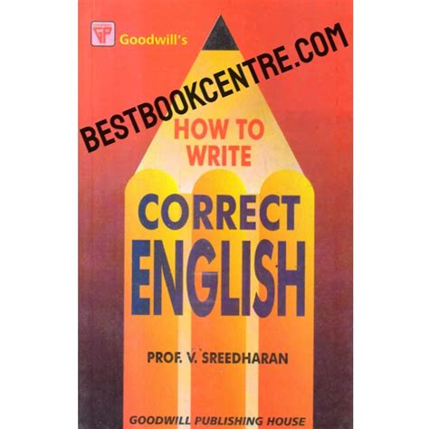 How To Write Correct English By R P Sinha
