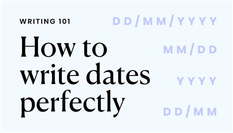 How To Write Dates The Editoru0027s Manual Ways Of Writing The Date - Ways Of Writing The Date