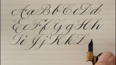how to write in copperplate for beginners YouTube