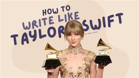 how to write like taylor swift