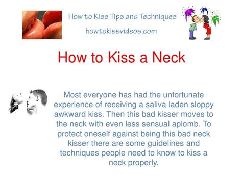 how to write neck kisses for a babysitting