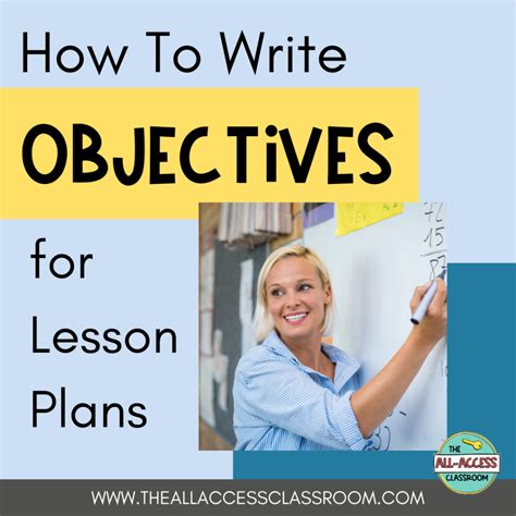 How To Write Objectives For Lesson Plans With Writing Objectives Lesson Plan - Writing Objectives Lesson Plan