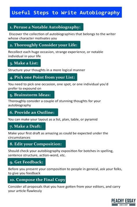 how to write own biography