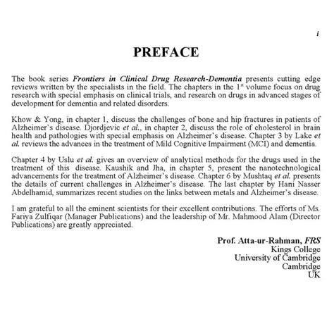 How To Write Preface For Project