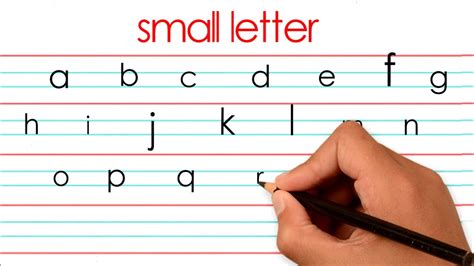 How To Write Small Letter Alphabets Free English Alphabet Big And Small - Alphabet Big And Small