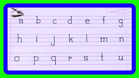 How To Write Small Letters In Four Lines Small Letters In 4 Lines - Small Letters In 4 Lines