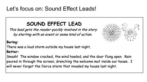How To Write Sound Effects In A Script Writing Sounds - Writing Sounds