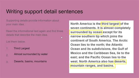 How To Write Supporting Details In An Essay Writing Supporting Details - Writing Supporting Details