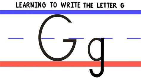 How To Write The Letter G Primarylearning Org Writing Letter G - Writing Letter G