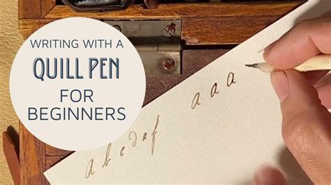 How To Write Using A Quill The Pen Writing With Quill Pen - Writing With Quill Pen