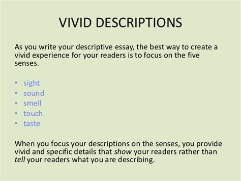 How To Write Vivid Descriptions To Capture Your Vivid Words For Writing - Vivid Words For Writing
