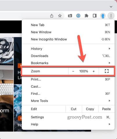 how to zoom a page in chrome