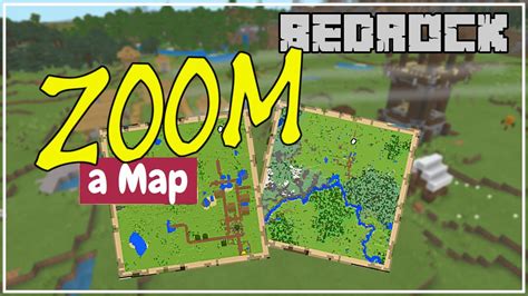 how to zoom in map minecraft