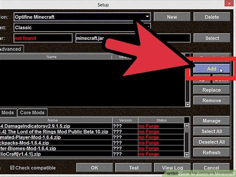 how to zoom in on minecraft pc