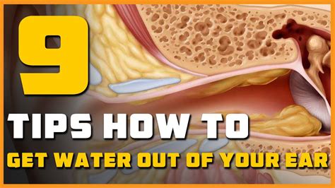 how water gets stuck in ear