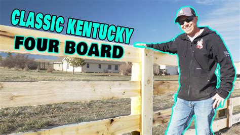 How We Build Kentucky Four Board Fence Youtube 4 Board Fence - 4 Board Fence