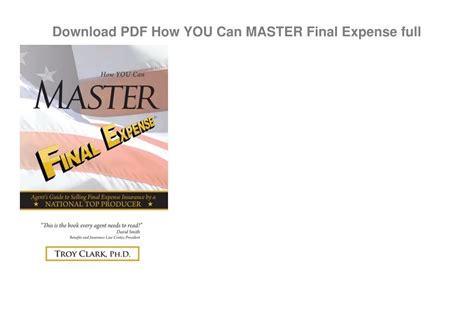 How You Can Master Final Expense