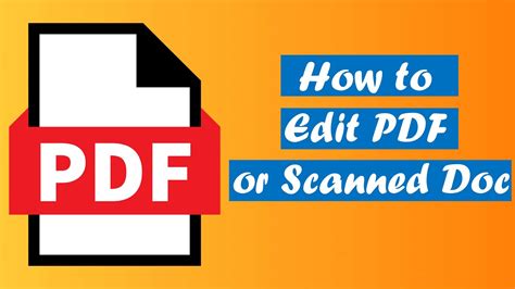 Read How Can I Edit A Scanned Document 
