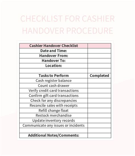 Download How To Cheat On Mindtapcashier Checklist Template 