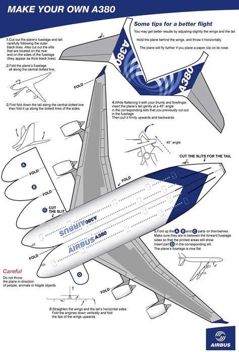 Read How To Construct A A380 3D Paper Airplane 