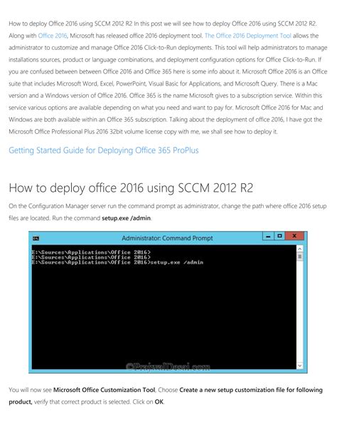 Full Download How To Deploy Office 2016 Using Sccm 2012 R2 