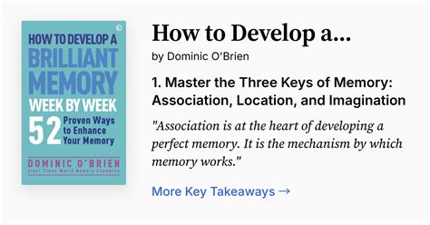 Full Download How To Develop A Brilliant Memory Week By Week 50 Proven Ways To Enhance Your Memory Skills 