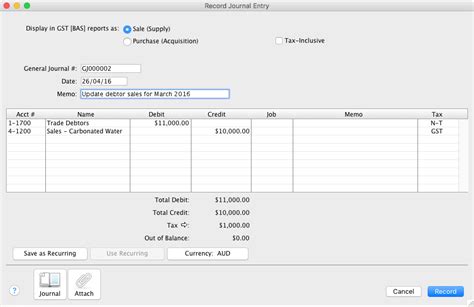 Read Online How To Do A Journal Entry In Myob 