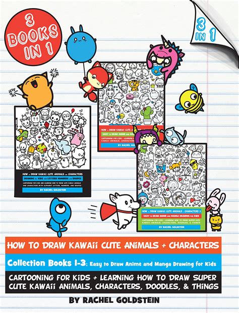 Full Download How To Draw Kawaii Cute Animals Characters Collection Books 1 3 Cartooning For Kids Learning How To Draw Super Cute Kawaii Animals Characters Doodles Things Drawing For Kids Book 17 