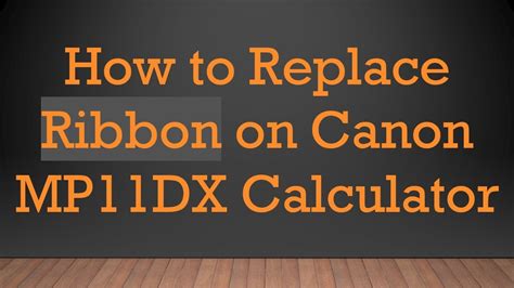 Full Download How To Load Paper In A Canon Mp11Dx 